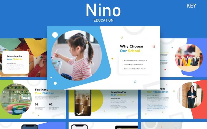 Nino - Kids Education and Course Keynote Keynote Template