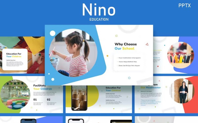 Nino - Kids Education and Course Powerpoint PowerPoint Template
