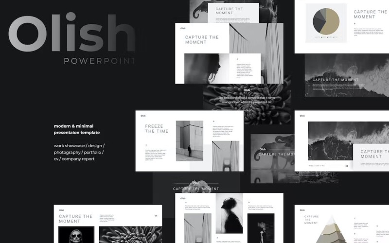 OLISH - Elegant & Minimal Powerpoint Template PowerPoint Template