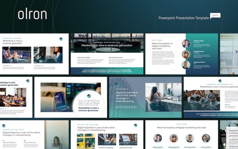 Olron - Multipurpose Powerpoint Template PowerPoint Template