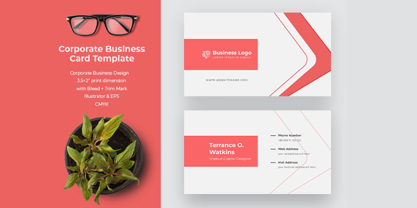 Template #351906 Card Corporate Webdesign Template - Logo template Preview