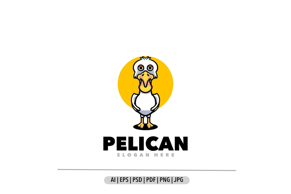 Template #351922 Pelican Mascot Webdesign Template - Logo template Preview