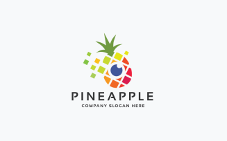 Pixel Pineapple Studio Pro Logo Template