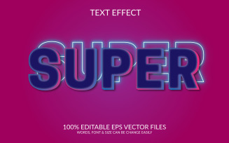 Super Editable Vector Eps Text Effect Template Design