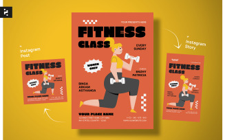 Creative Fitness Class Flyer