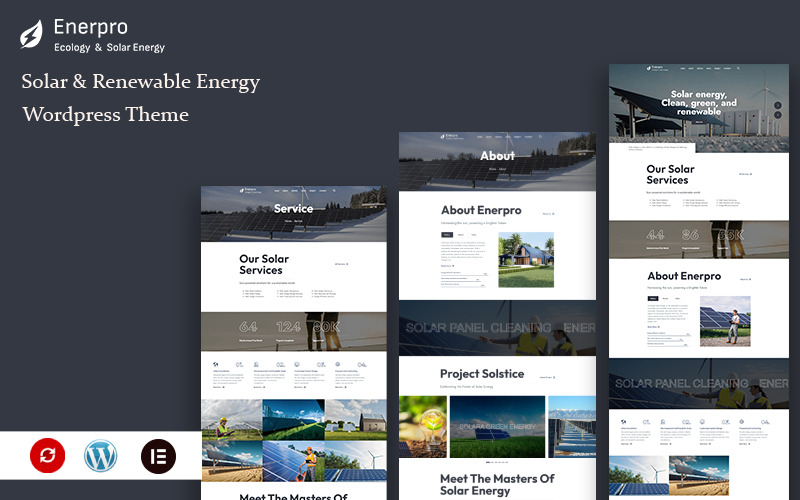 Enerpro - Solar & Renewable Energy Wordpress Theme WordPress Theme