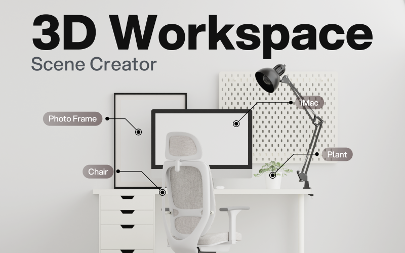 Workspacy - Semi-Realistic 3D Workspace Creator Model