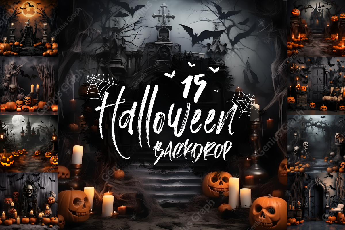 Kit Graphique #352107 Halloween Backdrop Divers Modles Web - Logo template Preview