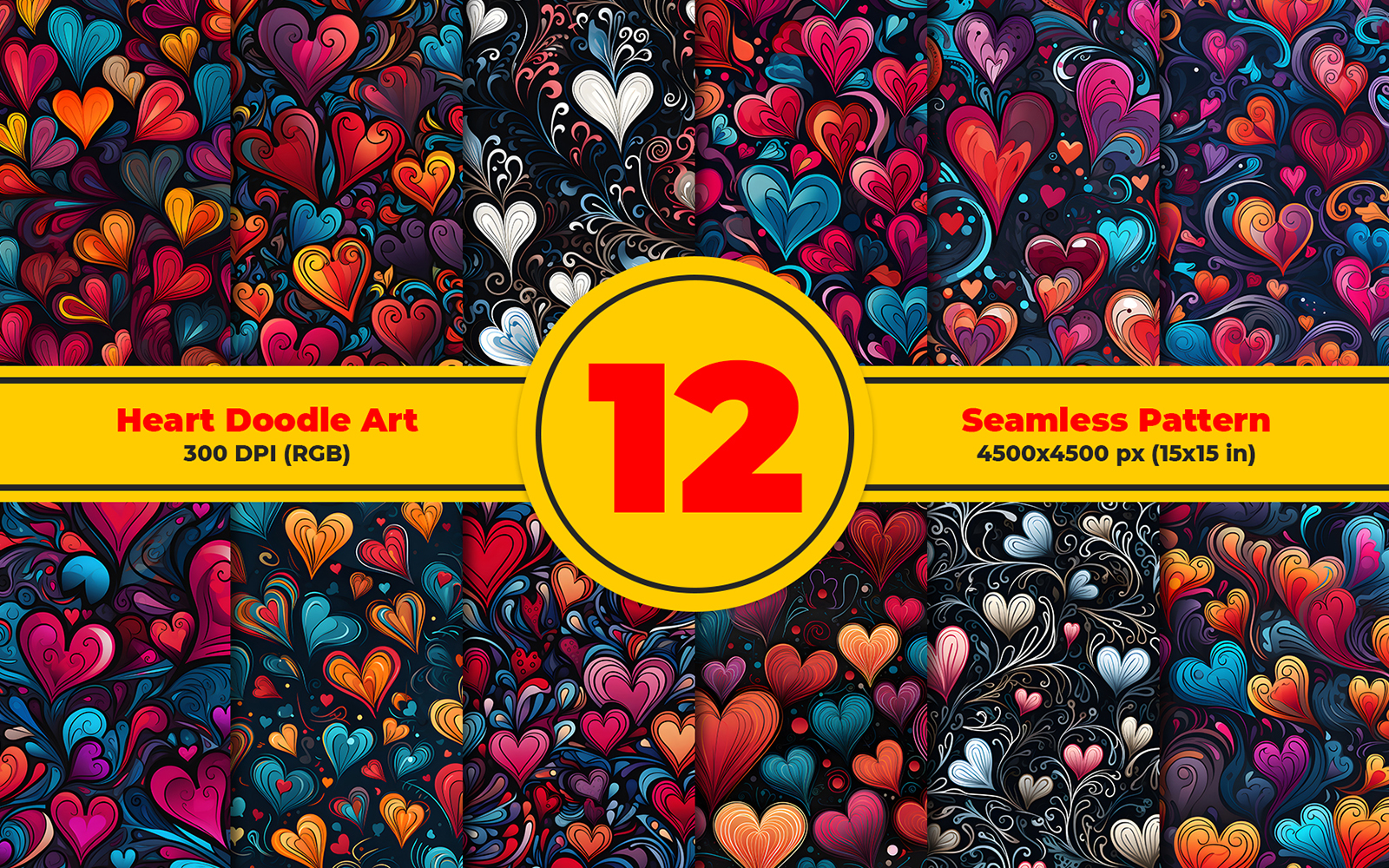 Kit Graphique #352111 Heart Doodle Divers Modles Web - Logo template Preview