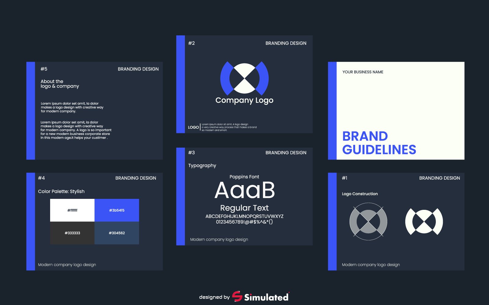 Kit Graphique #352188 Brand Guideline Divers Modles Web - Logo template Preview