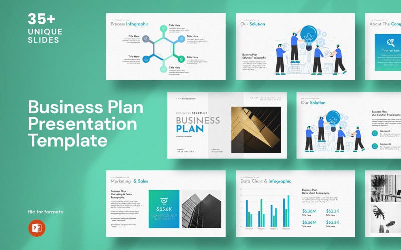 Business Plan PowerPont presentation template PowerPoint Template