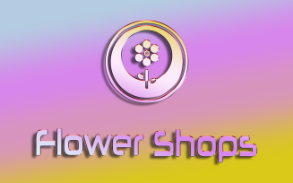 Flower Shops Modern Logo Design