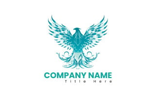 Free Eagle flying wings Logo Template