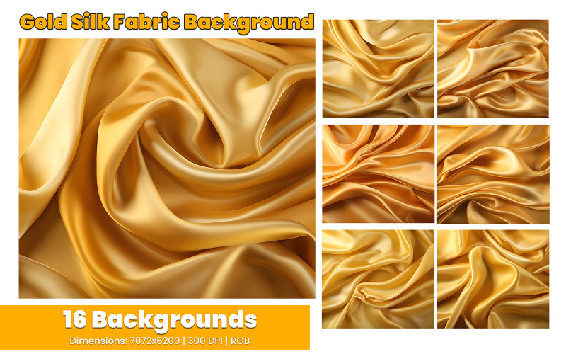Gold Silk Fabric Backgrounds