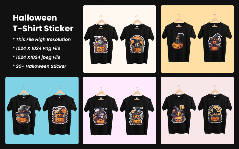 Halloween Party T-Shirt Sticker T-shirt