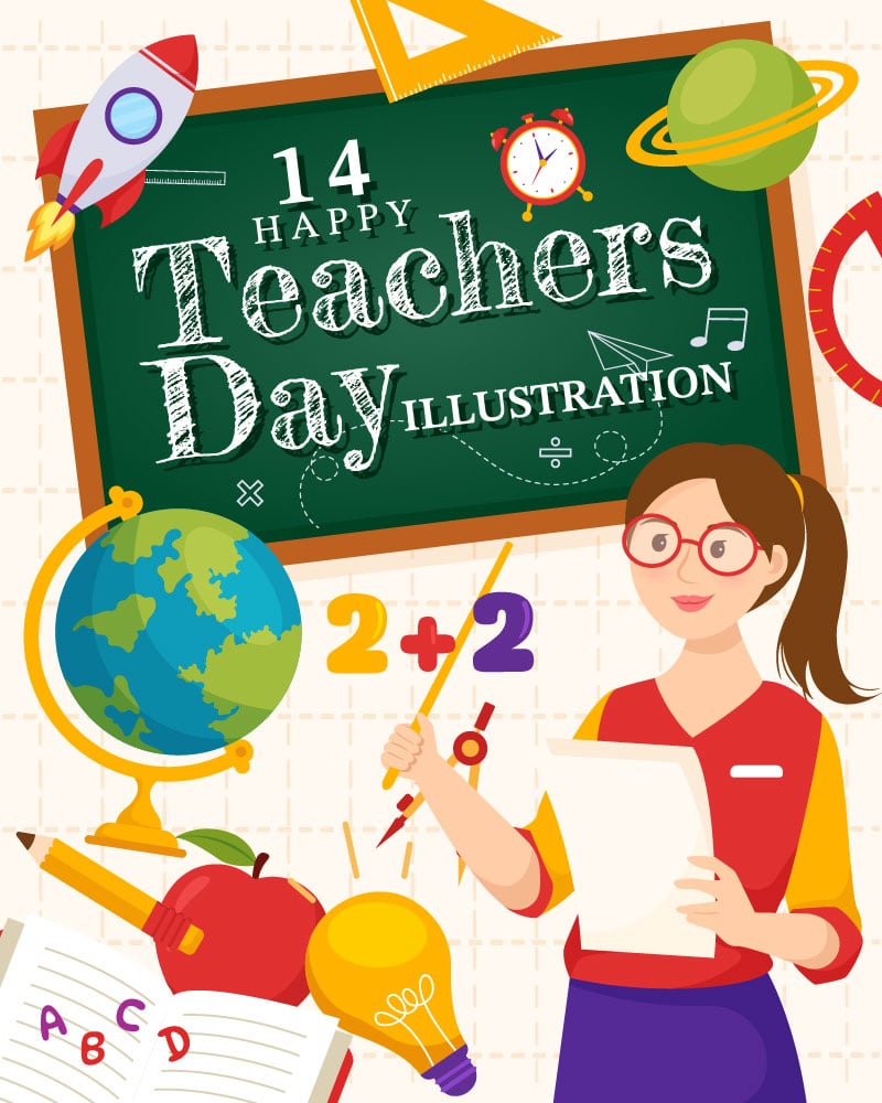 Template #352240 Teachers Day Webdesign Template - Logo template Preview