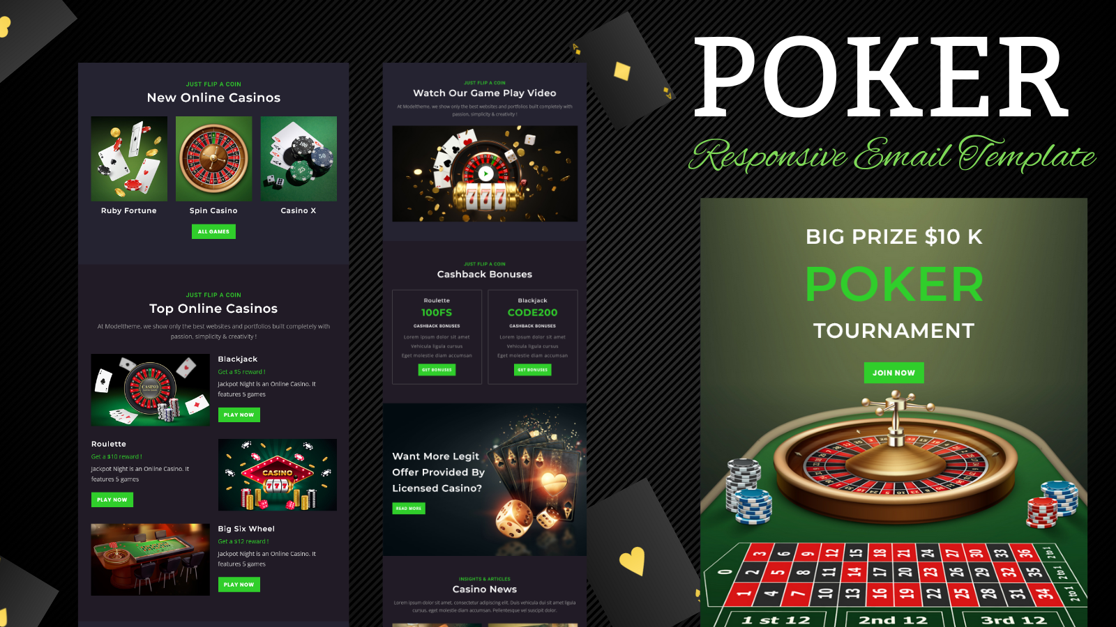 Poker – Responsive Email Template