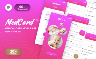 Medcard - Mobile App Figma UI Template