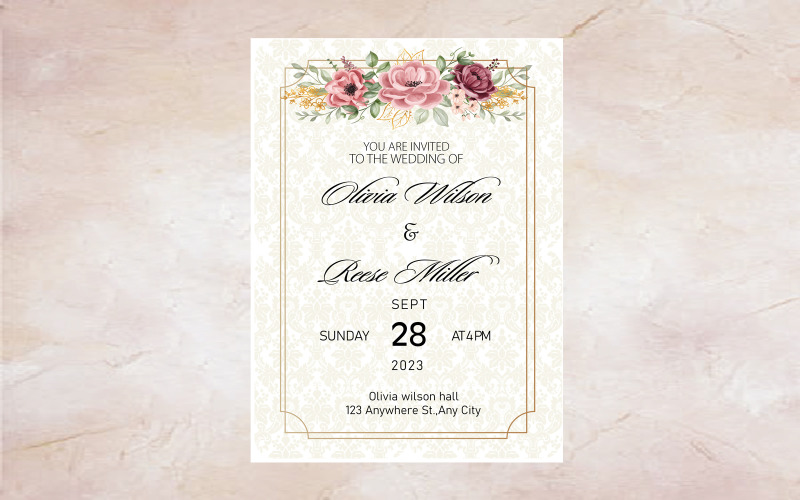 Professional wedding invitation Corporate Identity