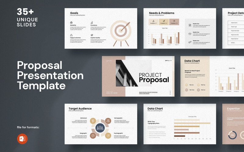 Project Proposal PowerPont Presentation Template PowerPoint Template