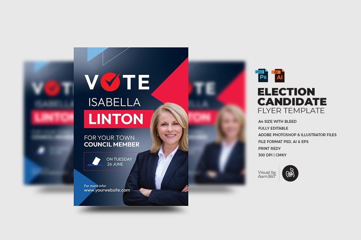 Template #352419 President Candidate Webdesign Template - Logo template Preview