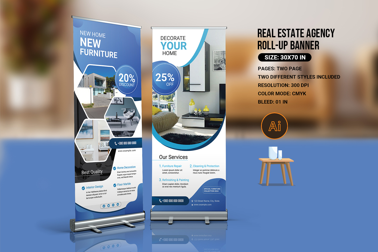 Template #352428 Banner Rollup Webdesign Template - Logo template Preview