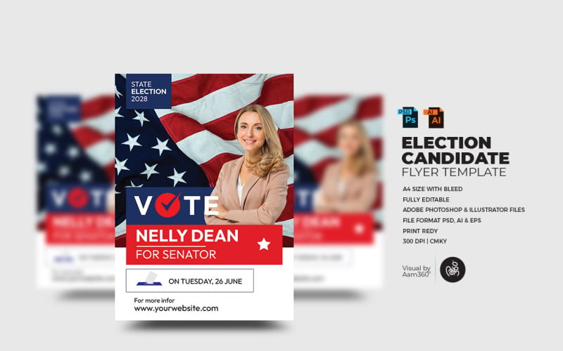 Election Candidate Flyer Template_V01 Corporate Identity