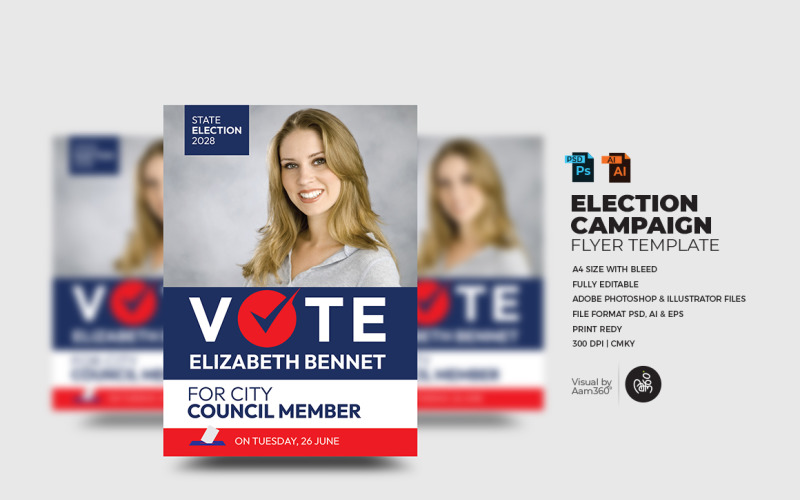 Election Candidate Flyer Template_V03 Corporate Identity
