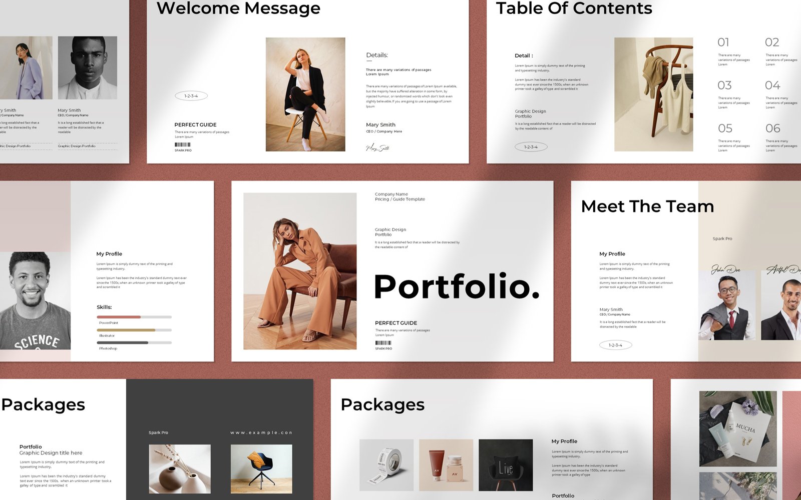 Kit Graphique #352558 Portfolio Presentation Divers Modles Web - Logo template Preview