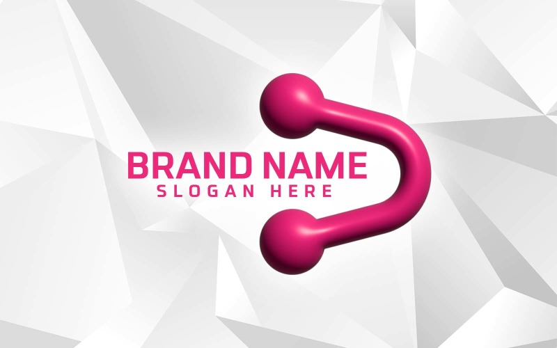 3D Inflate Professional Software Brand Logo Design Logo Template