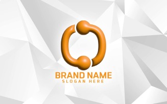 3D Inflate Software Brand O logo Design