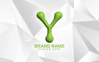 3D Inflate Software Brand Y logo Design