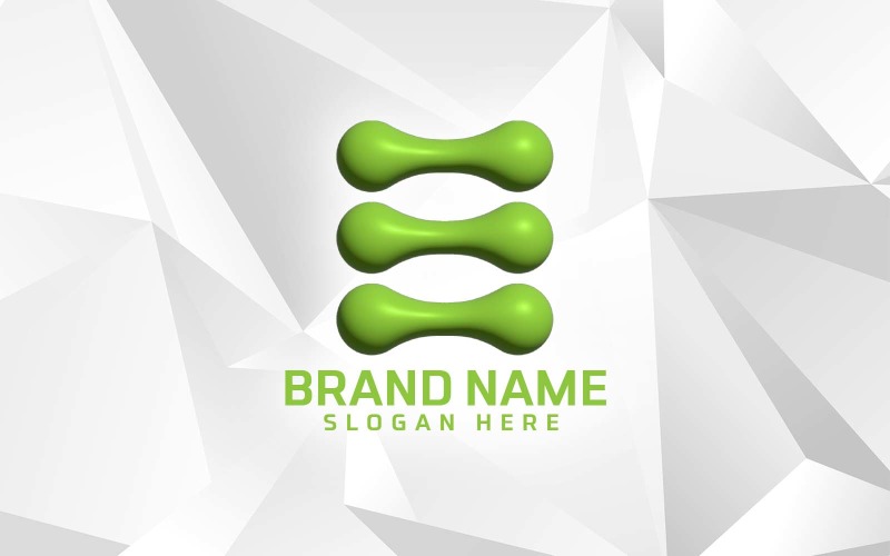 New 3D Inflate Software Brand logo Design Logo Template