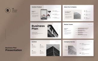 Simple Business Plan Googleslide Presentation Template