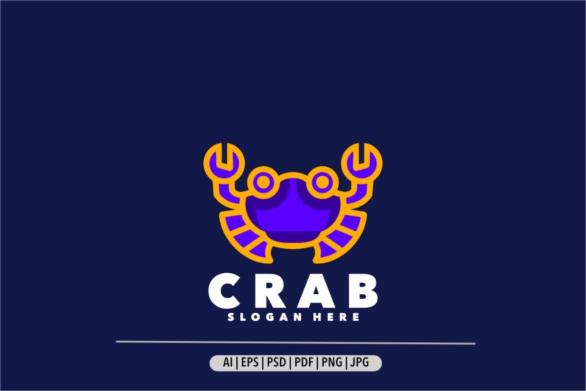 Template #352639 Crab Shellfish Webdesign Template - Logo template Preview