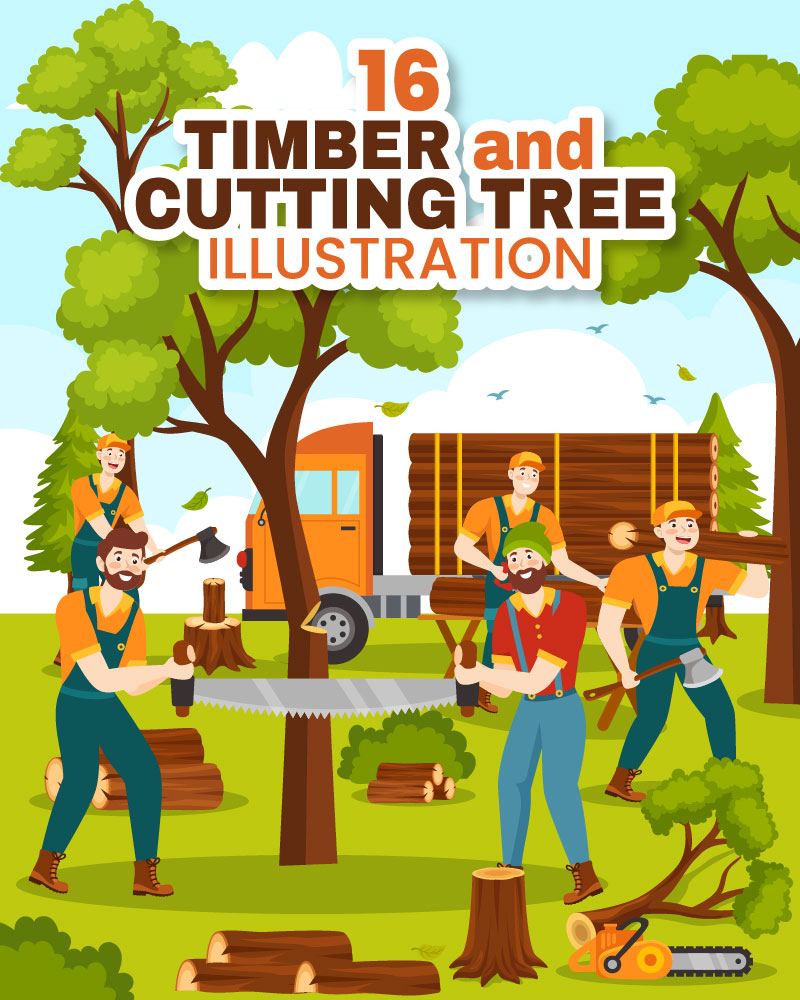 Template #352655 Wood Cutting Webdesign Template - Logo template Preview