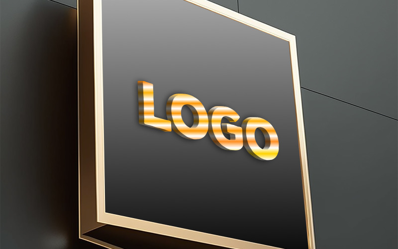 Logo Mockup | Store Outside Billboard Mockup Product Mockup