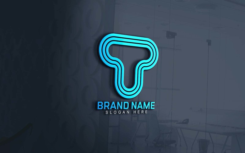 Professioanl App T Logo Design Logo Template