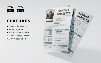 Resume and CV Template Style 13