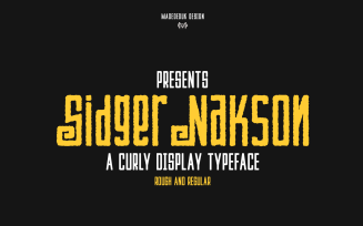 Sdger Nakson - Curly Font