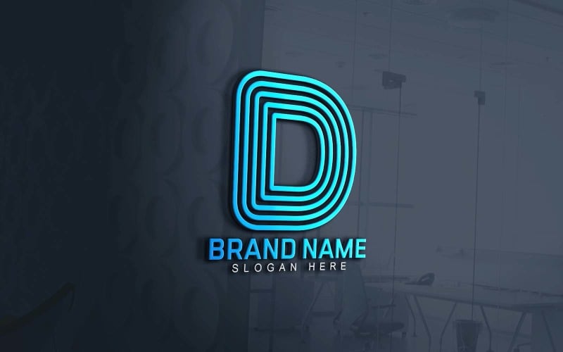 Web And App D Brand Logo Design Logo Template