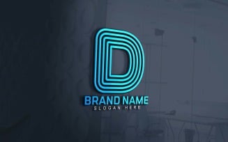 Web And App D Brand Logo Design