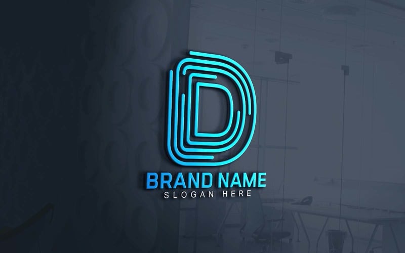 Web And App D Logo Design Logo Template