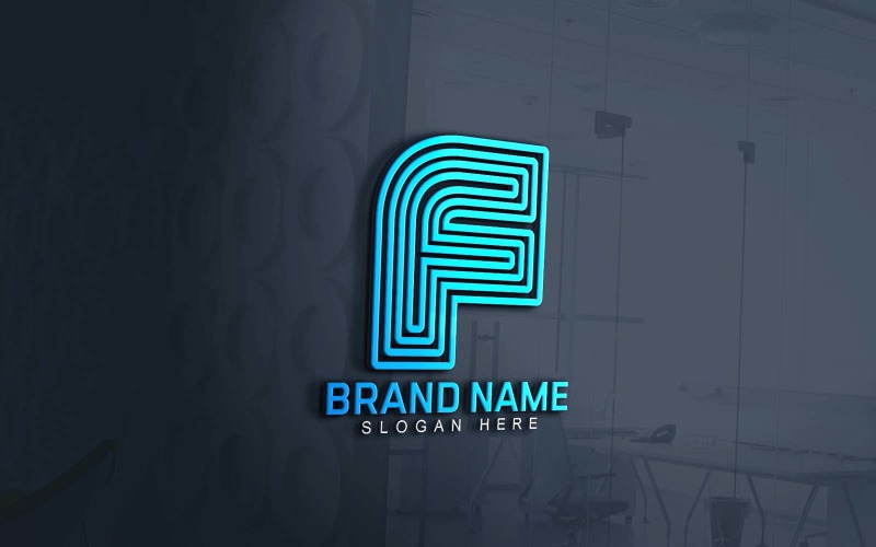 Web And App F Logo Design Logo Template