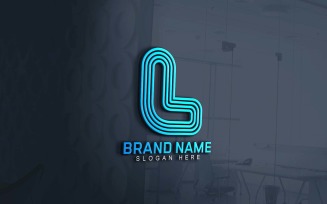Web And App L Logo Design