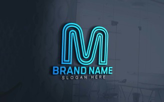Web And App M Logo Design