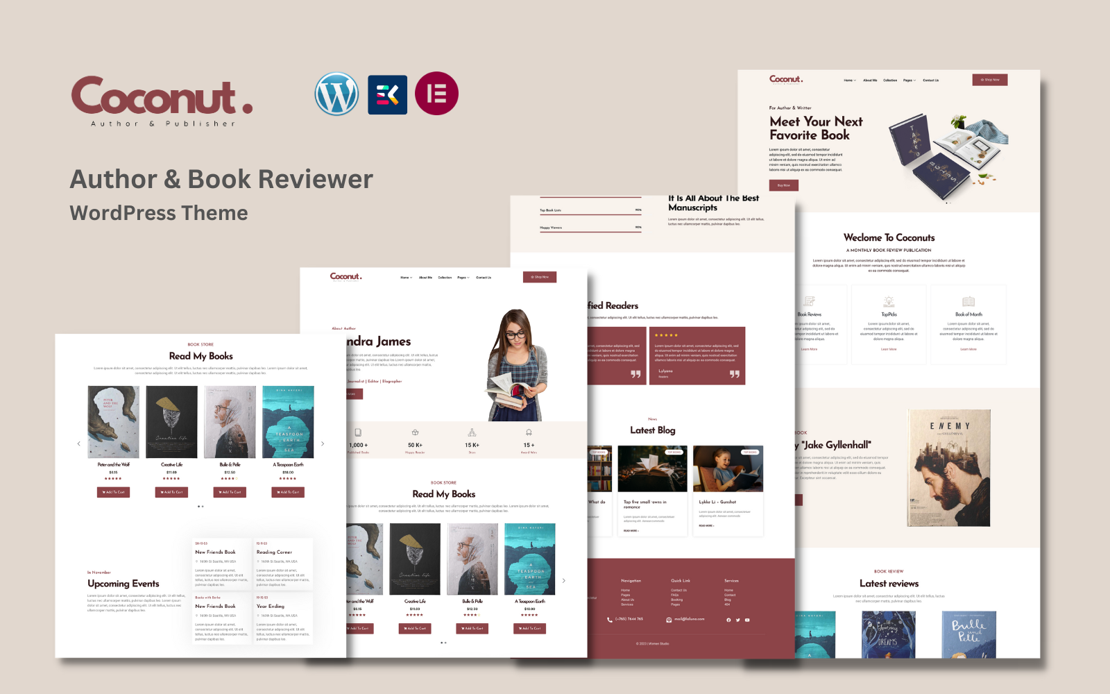Template #352752 Author Book Webdesign Template - Logo template Preview