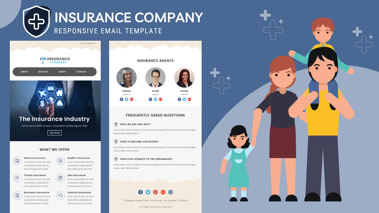 Insurance Company – Responsive Email Template