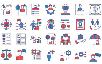 Human Resources vector icons