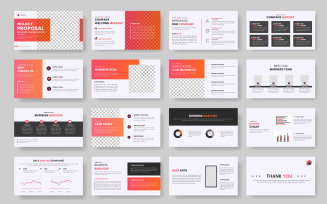 Presentation templates set for business and Business Proposal. Use for presentation background